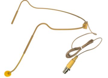 Picture of Lightweight Presenters Headset Microphone, Beige