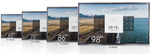 Picture of 86'' Interactive flat panel, built-in camera and mic