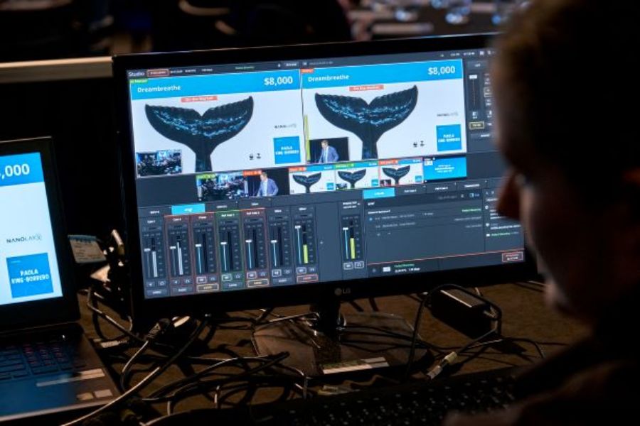 AV and Live Streaming for WWF’s Whale Tales Auction at Auckland Maritime Museum