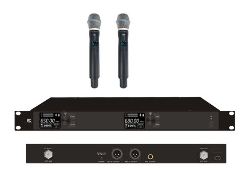 Picture of UHF Dual Wireless Handheld Microphone System
